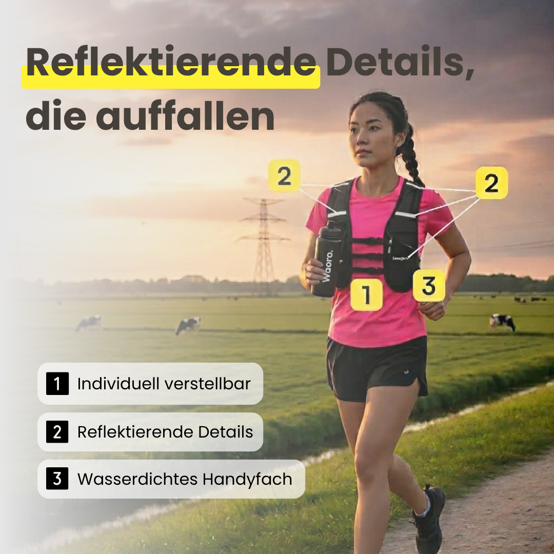 Gilet de course avec détails réfléchissants