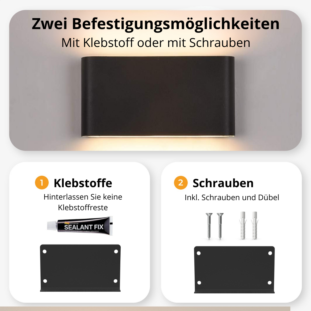 -Auralux – Wiederaufladbare Wandleuchte