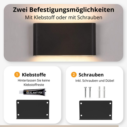 -Auralux – Wiederaufladbare Wandleuchte