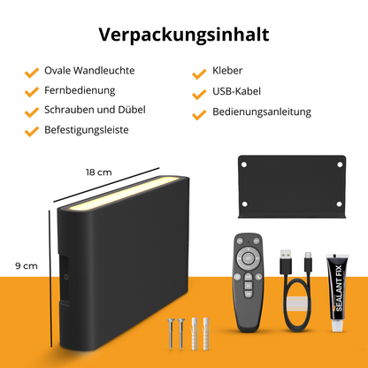 -Auralux – Wiederaufladbare Wandleuchte