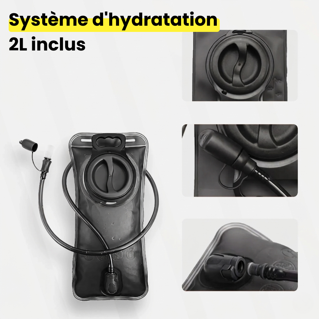 Gilet de course avec système d'hydratation 2 L