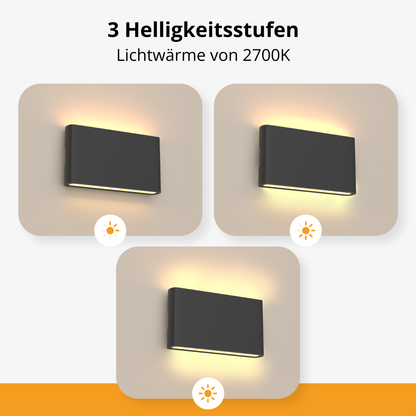 -Auralux – Wiederaufladbare Wandleuchte