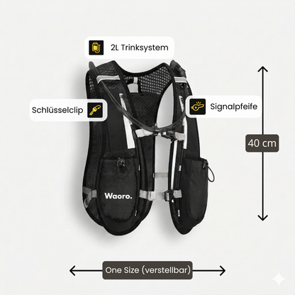 Gilet de course avec système d'hydratation 2 L